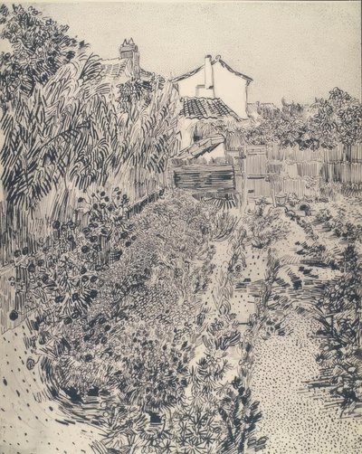 Malá zahrádka chaty od Vincent van Gogh