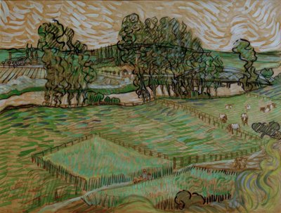 Krajina s mostem přes Oise od Vincent van Gogh