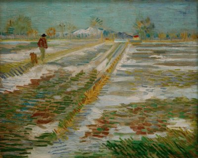 Krajina se sněhem od Vincent van Gogh