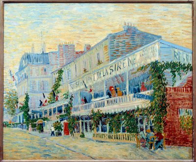 Restaurace de la Sirene v Asnieres Obraz Vincenta van Gogha (1853-1890) 1887 Ne. 0,54 x 0,65 m Paříž, Musée d