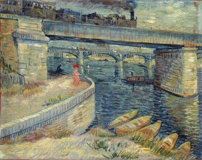 Mosty v Asnières, 1887. od Vincent van Gogh