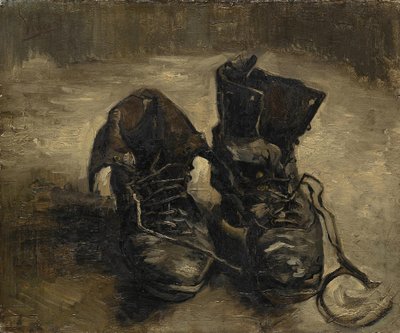 ""Černé boty"" nebo ""The old shoes"" Obraz Vincenta van Gogha (1853-1890). 1886. Muzeum Vincenta Van Gogha. Amsterdam. od Vincent van Gogh