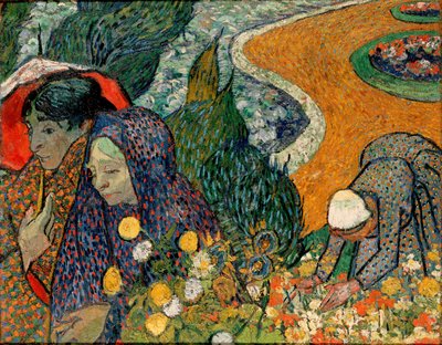 Vzpomínka na zahradu v Ettenu (Dámy z Arles od Vincent van Gogh
