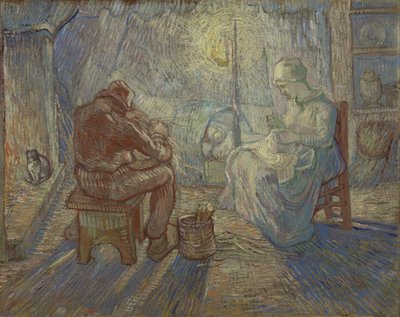 Noc (podle Milleta) od Vincent van Gogh