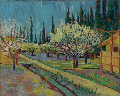 Orchard ohraničený cypřiši od Vincent van Gogh