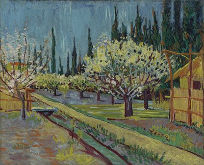 Orchard ohraničený cypřiši od Vincent van Gogh