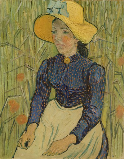 Selka ve slaměném klobouku, 1890 od Vincent van Gogh