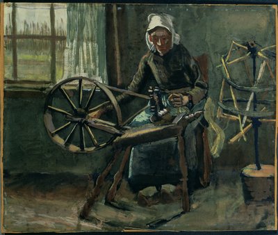 Rolnická žena navíjení cívek od Vincent van Gogh
