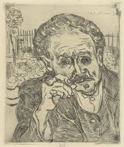 Portrét doktora Gacheta od Vincent van Gogh