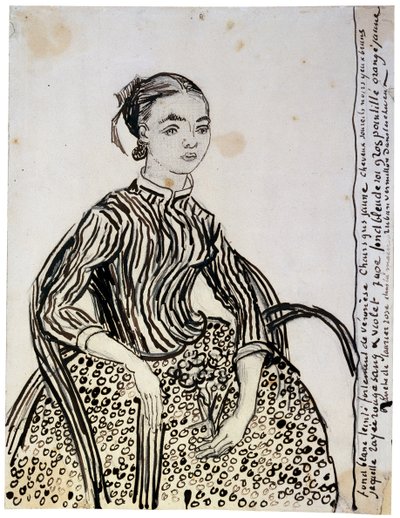 Portrét mladé lady La Mousmé, 1888. od Vincent van Gogh