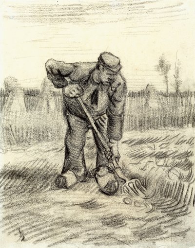 Sběrač brambor, 1885 od Vincent van Gogh