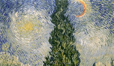 Cesta s cypřiši od Vincent van Gogh