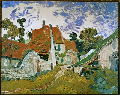 Rue a Auvers (olej na plátně) od Vincent van Gogh