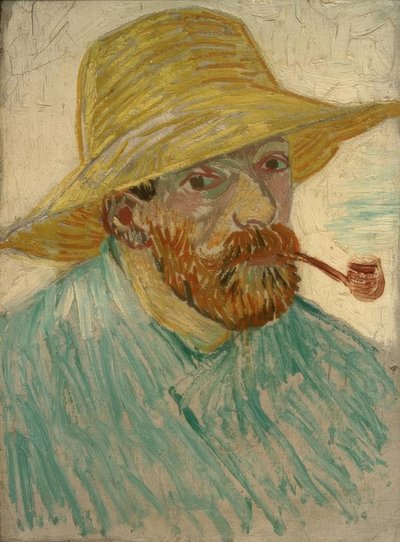 Autoportrét se slaměným kloboukem od Vincent van Gogh