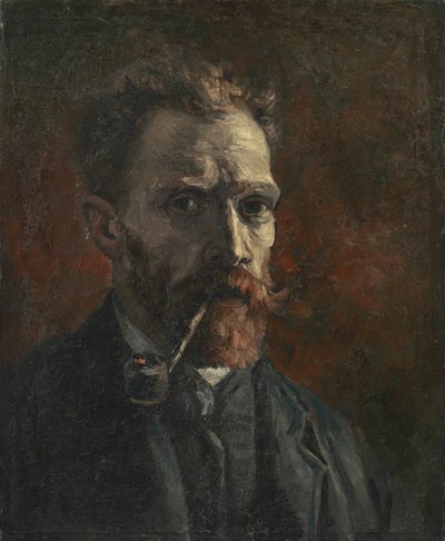 Autoportrét s dýmkou od Vincent van Gogh