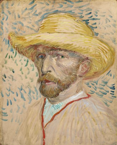 Autoportrét se slaměným kloboukem od Vincent van Gogh