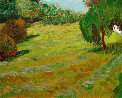 Slunná louka: park u od Vincent van Gogh