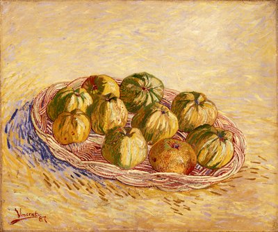 Zátiší, košík jablek od Vincent van Gogh