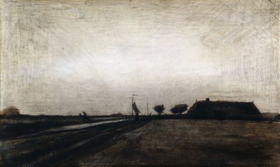 Svítání; Východ slunce, 1883 od Vincent van Gogh