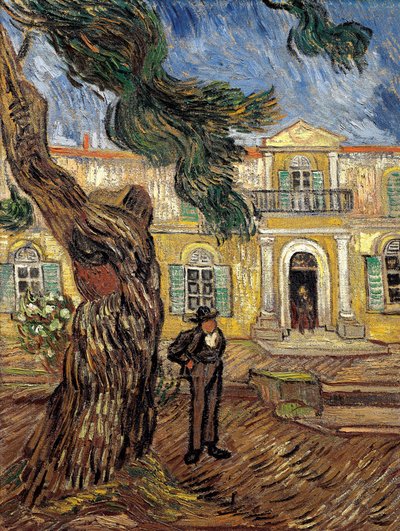 Nemocnice svatého Pavla v Saint Remy de Provence - olej na plátně od Vincent van Gogh
