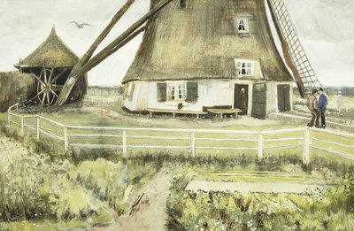 Mlýn, 1881 od Vincent van Gogh