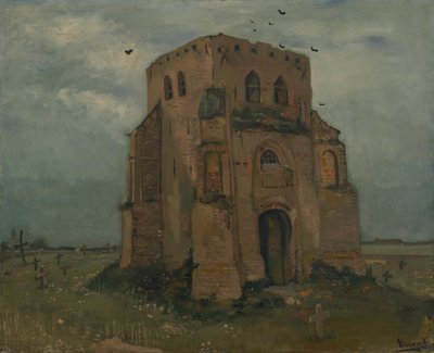 Stará kostelní věž v Nuenenu od Vincent van Gogh