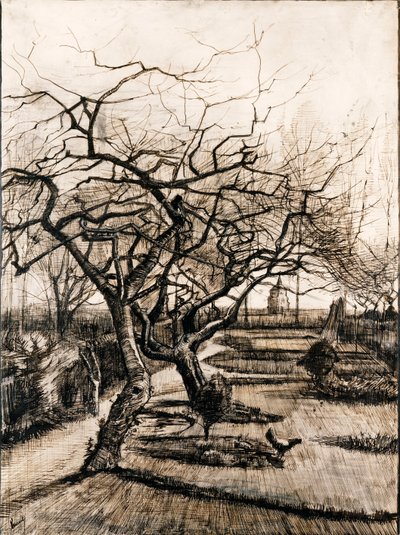 Farní zahrada v Nuenen v zimě od Vincent van Gogh