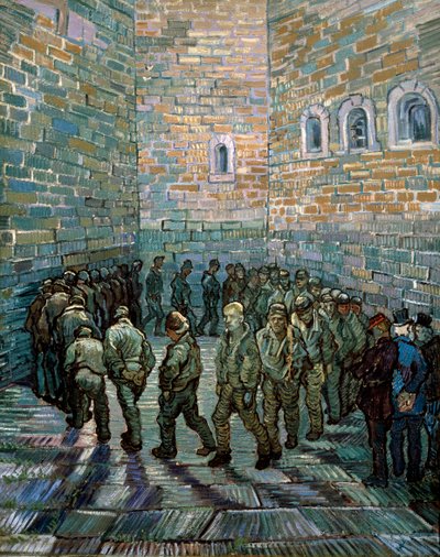 Vězeňské nádvoří, 1890. od Vincent van Gogh