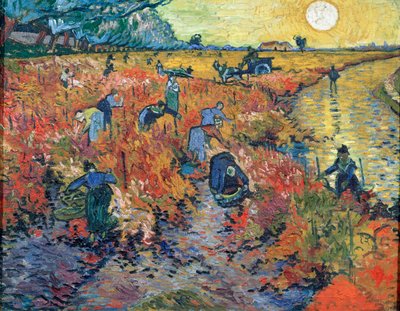 The Red Vineyards at Arles, 1888. od Vincent van Gogh