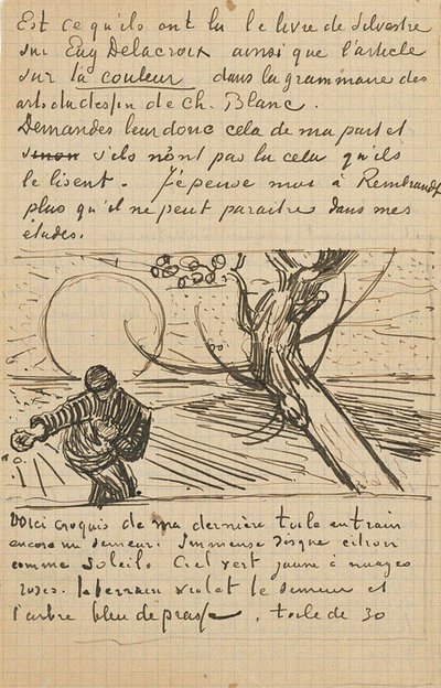 Rozsévač, Dopis Theovi z Arles, c. 25. listopadu 1888 od Vincent van Gogh