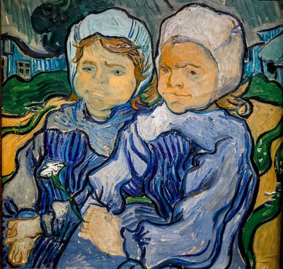 Dvě holčičky, dvě holčičky od Vincent van Gogh