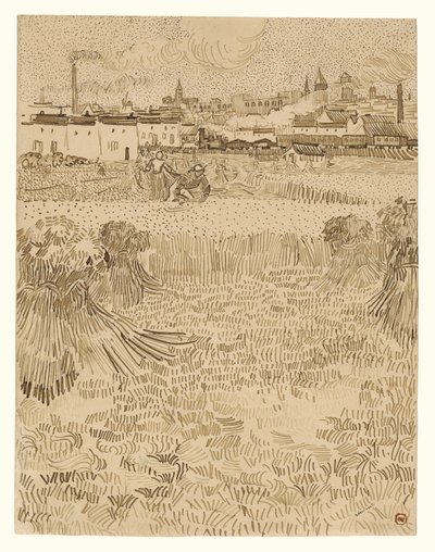 Pohled z Wheatfields od Vincent van Gogh
