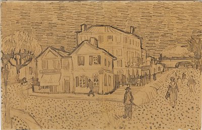 Vincentův dům v Arles, z dopisu jeho bratru Theovi, popraveného v Arles, 1888 od Vincent van Gogh