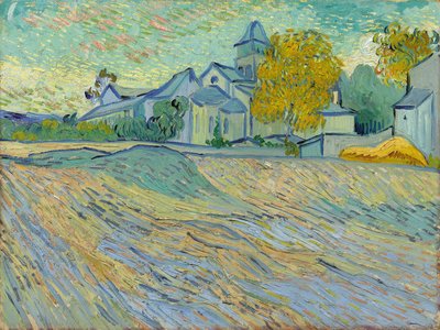 Pohled na azyl a kapli Saint-Remy, 1889 od Vincent van Gogh