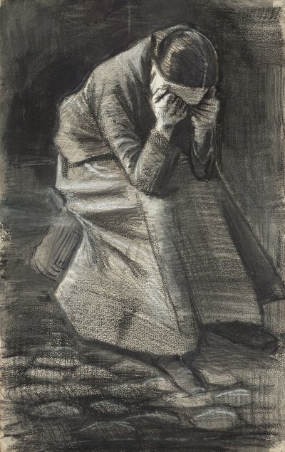 Plačící žena, 1883 od Vincent van Gogh