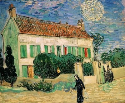 Bílý dům v noci. června 1890 od Vincent van Gogh