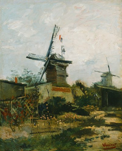 Větrné mlýny na Montmartru od Vincent van Gogh