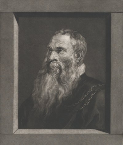 Portrét starého muže s plnovousem, ca. 1787-1851. od Vincenz Georg Kininger