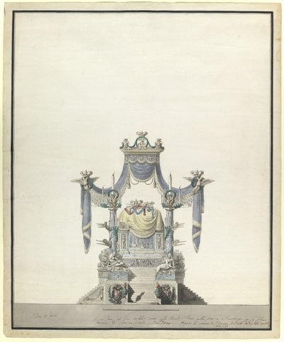 Katafalk pro císařovnu Kateřinu Velikou 1729-1796, 1796 od Vincenzo Brenna