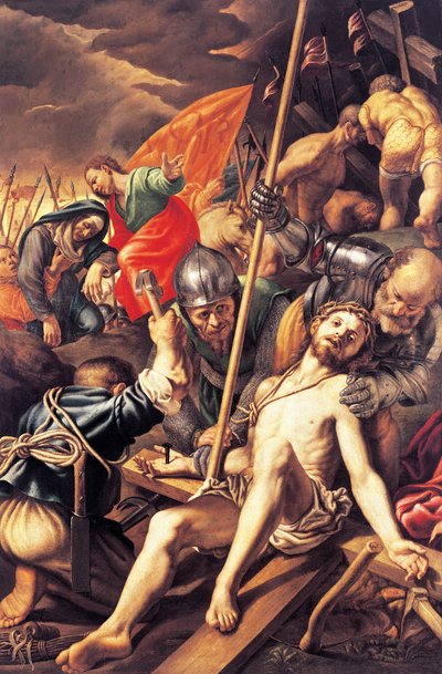 Kristus byl přibit na kříž, Vincenzo Campi od Vincenzo Campi