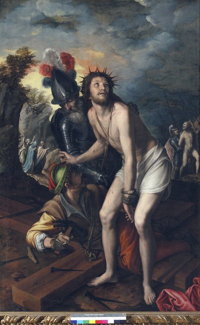 Ježíš přibitý na kříž od Vincenzo Campi