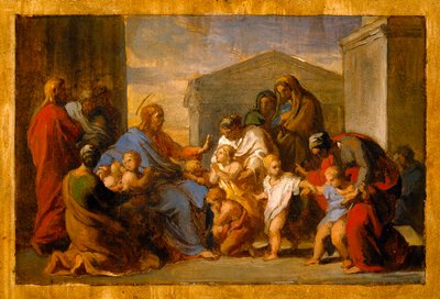 Christus segnet die Kinder od Vincenzo Camuccini
