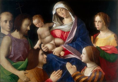 Madona s dítětem a svatými od Vincenzo di Biagio Catena