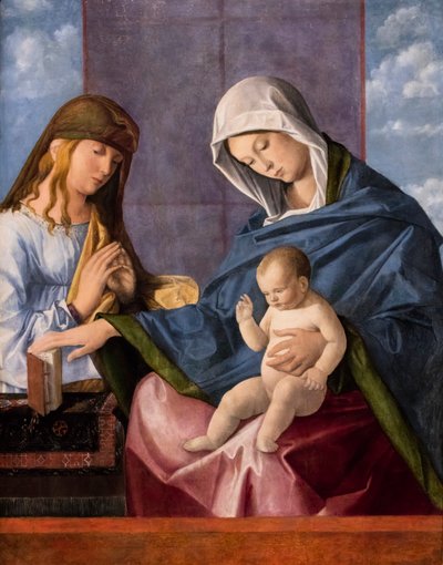 Panna s dítětem a svatý od Vincenzo di Biagio Catena