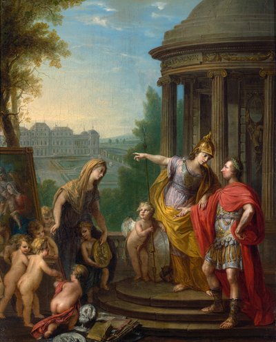 Alegorie přenesení císařské galerie do Belvederu od Vinzenz Fischer