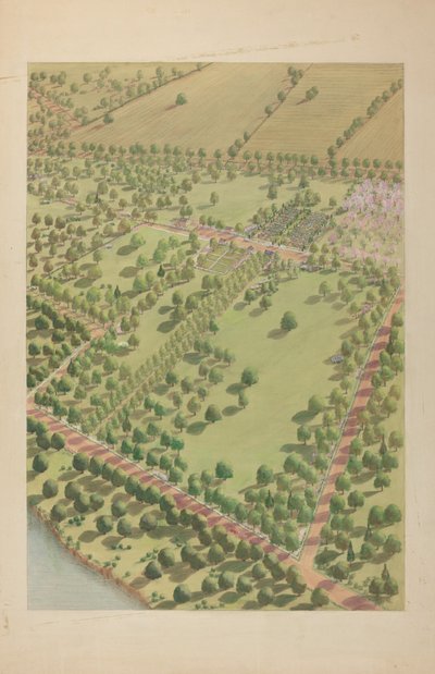Hudson River Estate, c. 1939. od Virginia Richards