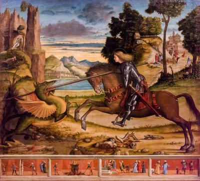 Svatý Jiří zabíjí draka od Vittore Carpaccio