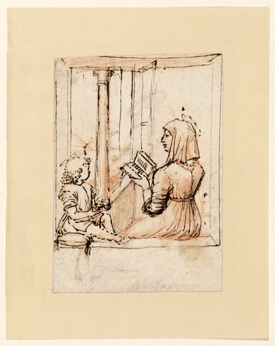 Panna Maria čtoucí Jezulátku od Vittore Carpaccio