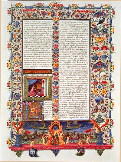 Strana rukopisu Bible Borso d