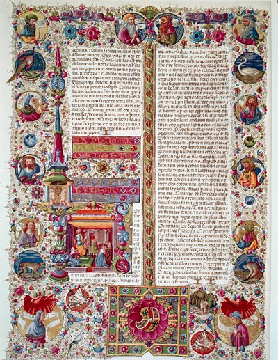 Strana rukopisu Bible Borso d